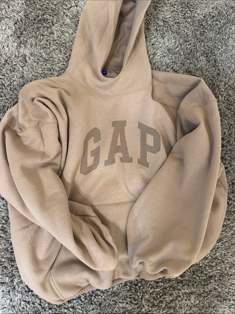 Yeezy GAP Balenciaga Men's Crewneck Hoodie in Tan